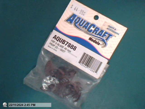 FRP 3 Blade 40mm Prop x2 SV27 Aquacraft AQUB97888