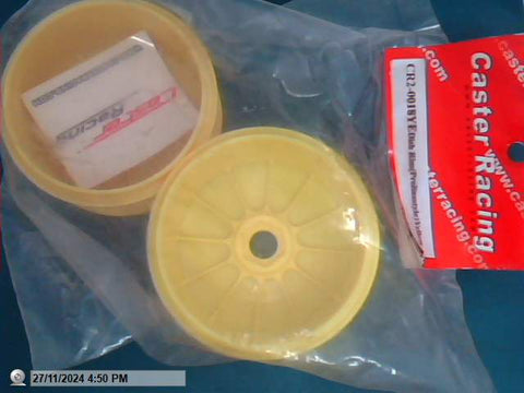 1/8 Buggy Rims Yellow Dished PR Caster Racing CR2-0018-YE