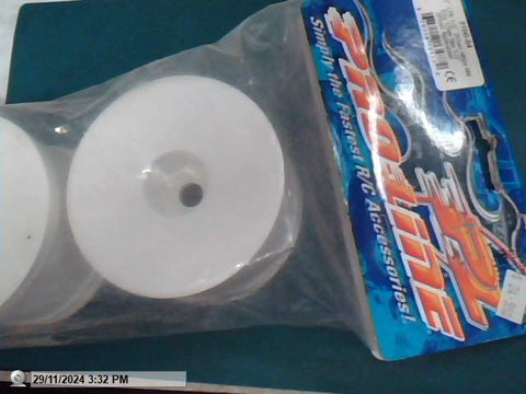 NOS Proline Velocity3.7" LPR 1/2 Offset White Dish Rims PR 1/8 17mm Hex Truck PRO2692-04