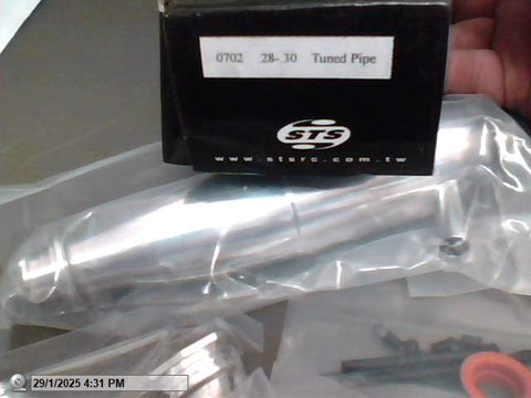 STS Polished Inline Pipe Set Suit 1/8 Buggy .28-.30 #0702