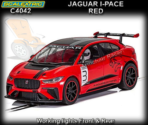 SCALEXTRIC C4042 - Jaguar I-Pace - red livery