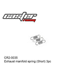 CR2-0035 Exhaust manifold spring (Short) 3pcs Caster Racing