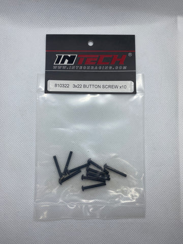 INTECH 810322 3x22 Button screw x10