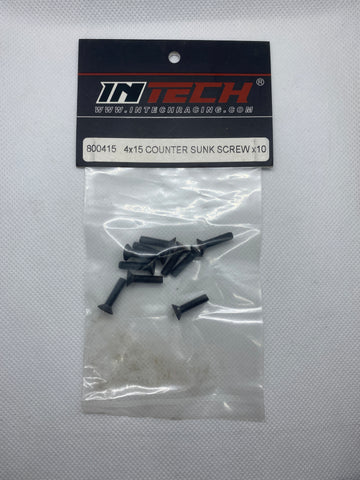 INTECH 800415 4X 15 countersunk screw X 10