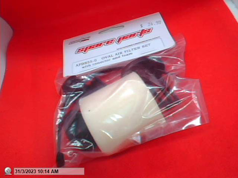 Oval Air Filter Set w/Elbow and Foam AFBS55-0